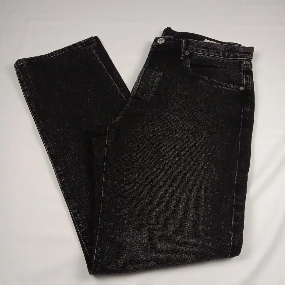 AYR Jeans Mens 34 x 32 The Normie Straight Leg Inky Black Premium Denim NWOT